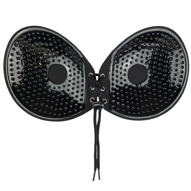 Bye-Bra - Sujetador Adhesivo Entrelazado Negro Copa E