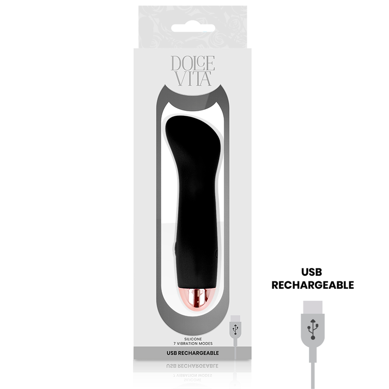 Dolce Vita - Vibrador Recargable One Negro 7 Velocidades