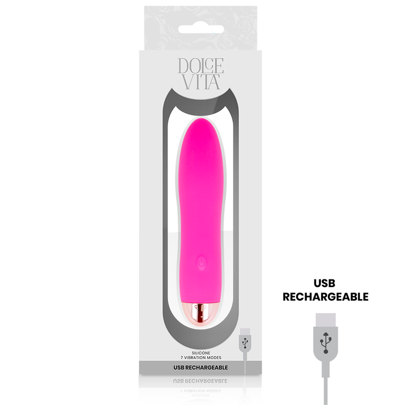 Dolce Vita - Vibrador Recargable Four Rosa 7 Velocidades