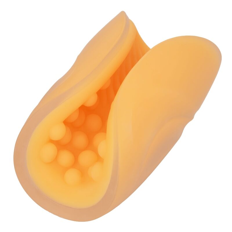 Calexotics - Beaded Grip Masturbador Texturado Naranja