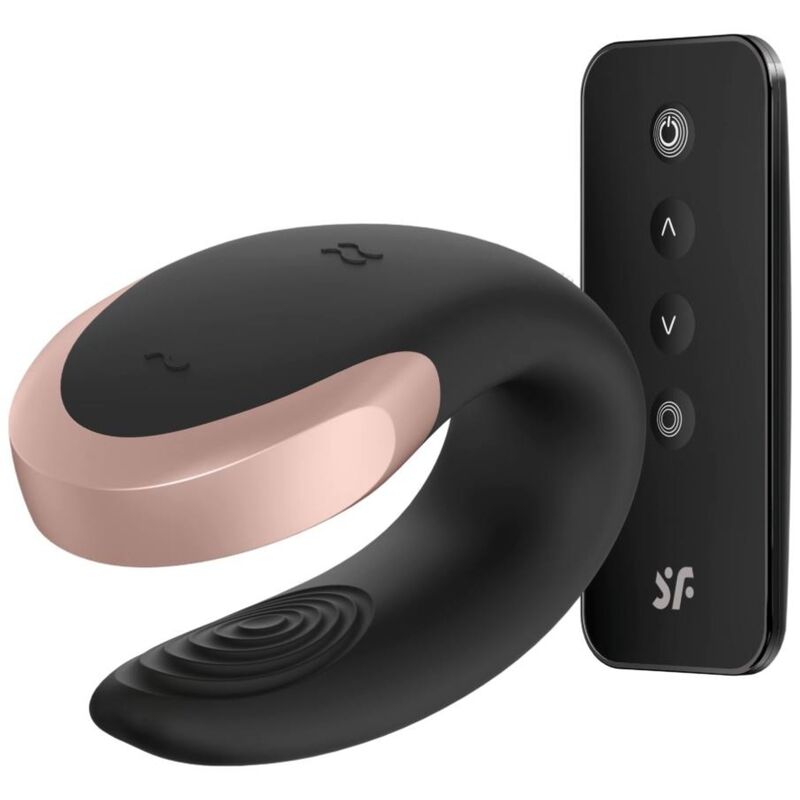 Satisfyer - App Double Love Vibrador Parejas Luxury Negro