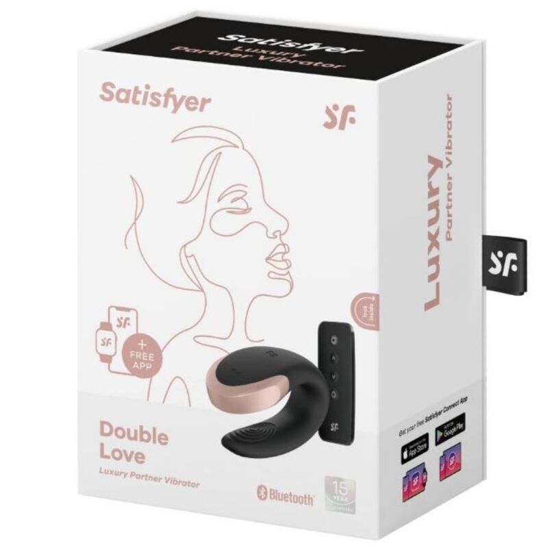 Satisfyer - App Double Love Vibrador Parejas Luxury Negro