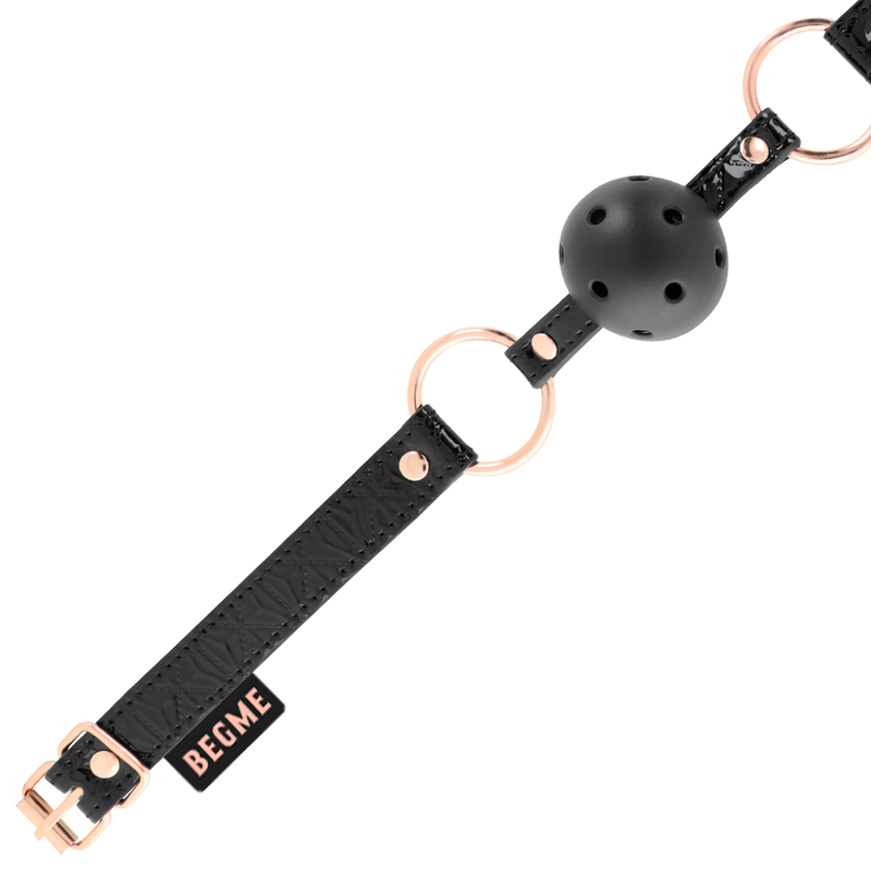 Begme - Black Edition Mordaza Cuero Vegano