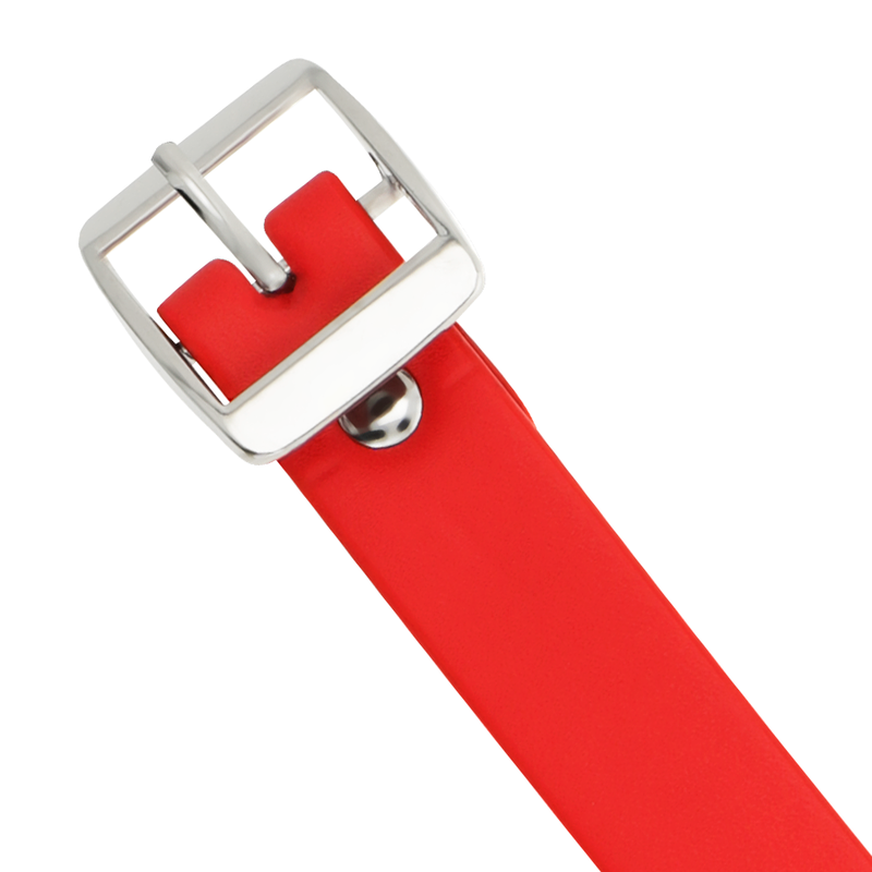 Coquette Chic Desire - Collar Cuero Vegano Rojo Accesorio Woman Fetish