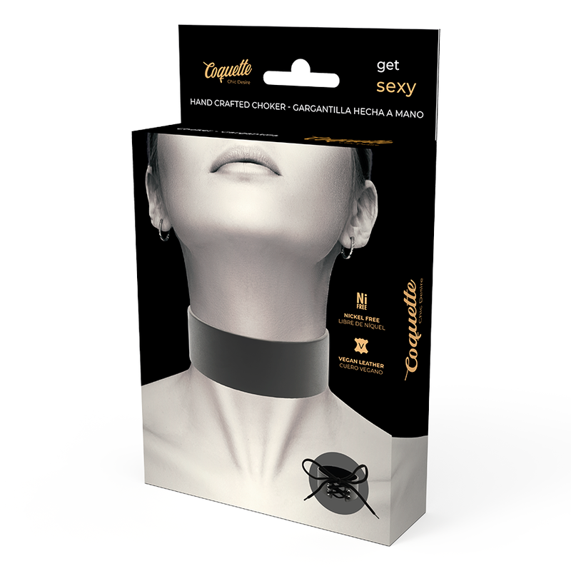 Coquette Chic Desire - Choker Cuero Vegano