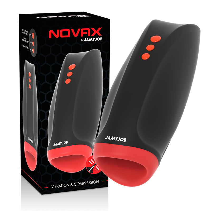 Jamyjob - Novax Masturbador Con Vibracion Y Compresión