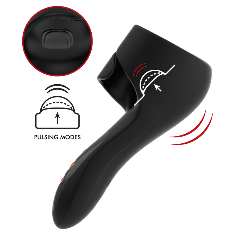 Jamyjob - Pulsar Masturbador Vibrador Ajustable Con Golpeteo En Glande