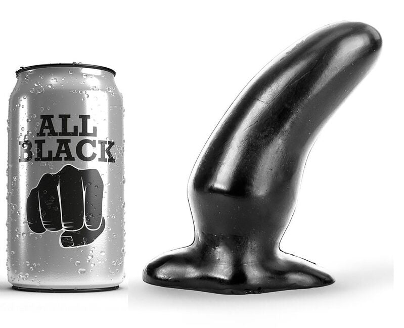 All Black Dildo Curvo 13cm