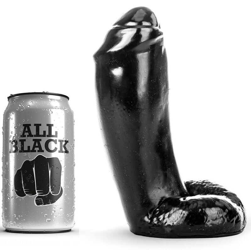 All Black - Dildo Realístico 18 Cm