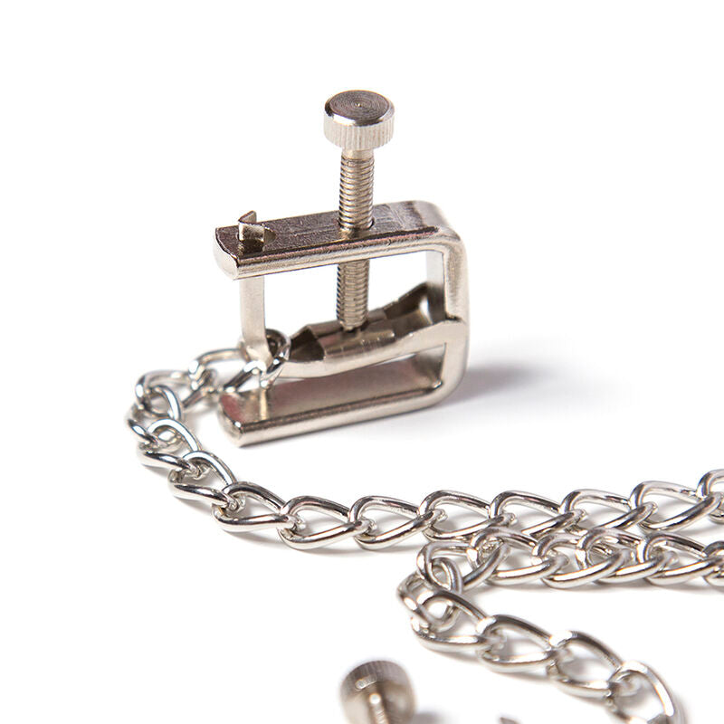 Ohmama Fetish - Pinzas Metalicas Tornillo Con Cadena