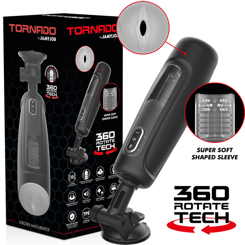 Jamyjob - Tornado Masturbador 360 Rotate Tech