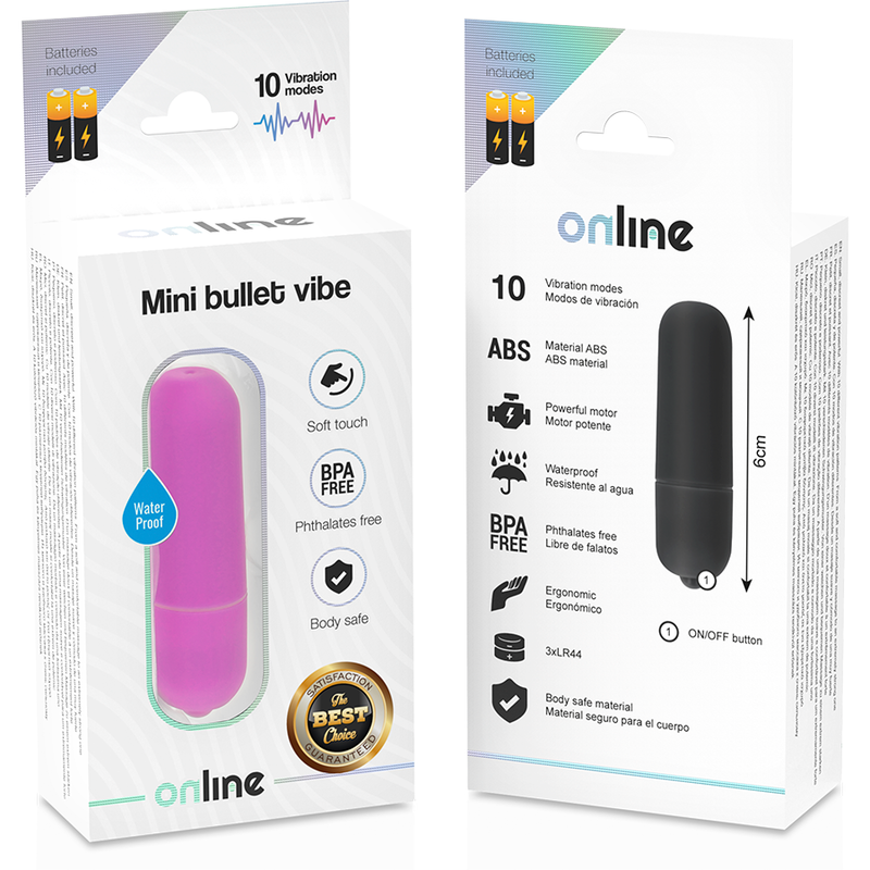 Online - Mini Bala Vibradora Lila