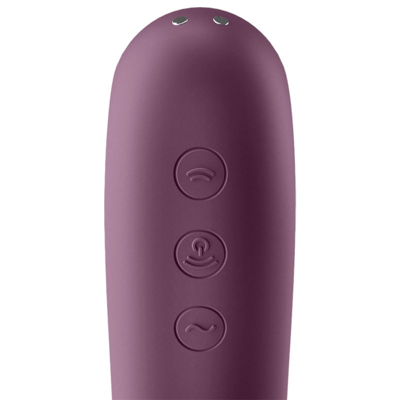 Satisfyer - Dual Kiss Estimulador Clitoris Purpura