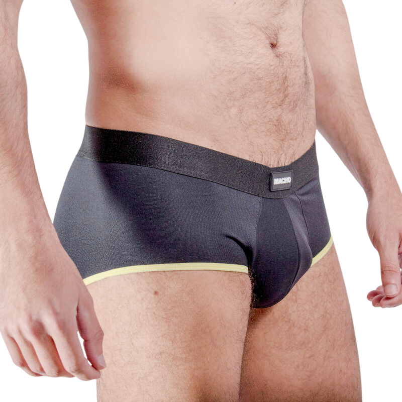 Macho - Ms24a Calzoncillo Brief Dark Amarillo L