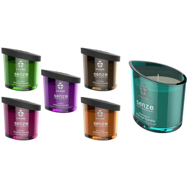 Swede - Senze Seduction Vela Masaje - Clavo, Naranja, Lavanda
