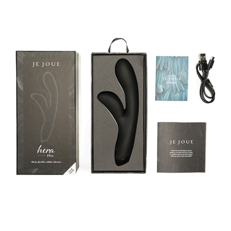 Je Joue - Hera Flex Vibrador Rabbit - Negro