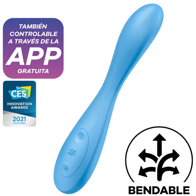 Satisfyer G-Spot Flex 4+ Multi Vibrador - Azul