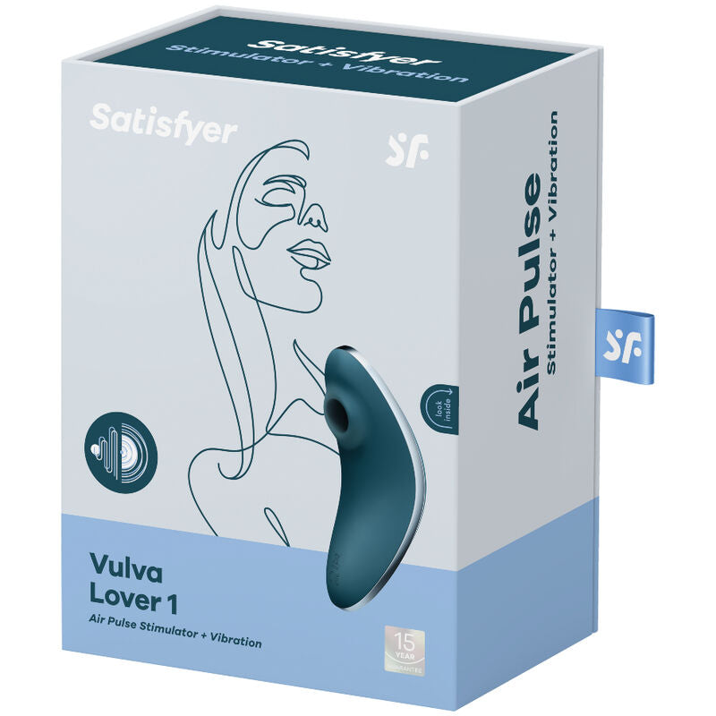 Satisfyer - Vulva Lover 1 Estimulador Y Vibrador Azul