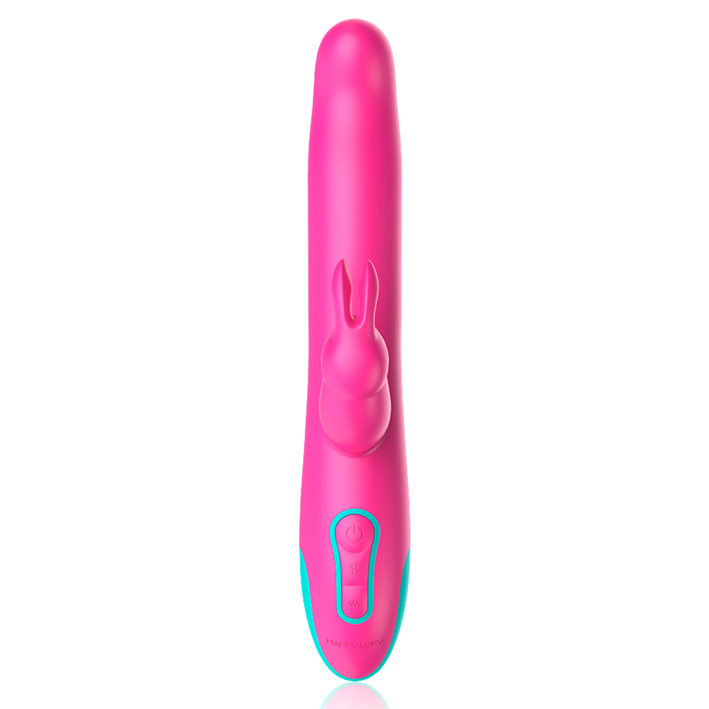 Happy Loky - Pluto Rabbit Vibrator & Rotator + Mando Control Remoto Watchme