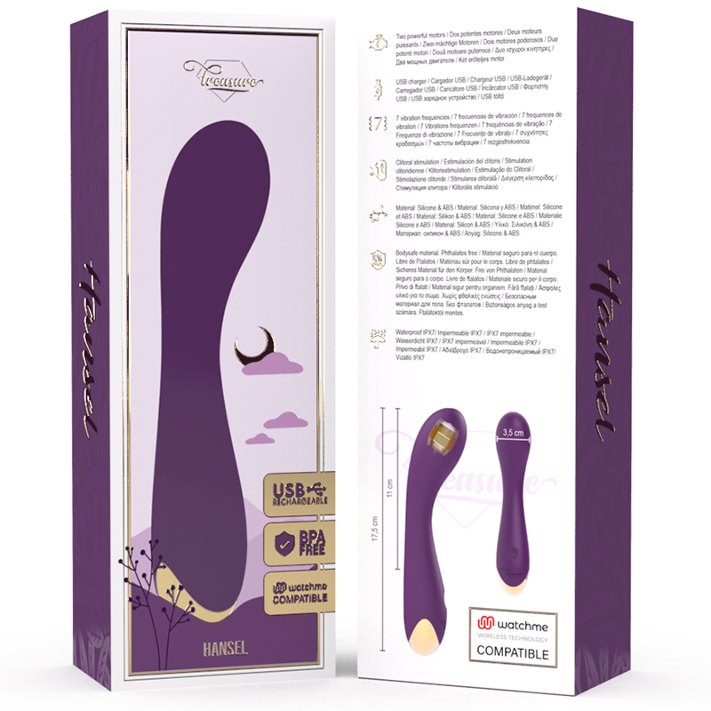 Treasure - Hansel G-Spot Vibrator Compatible Con Watchme Wireless Technology