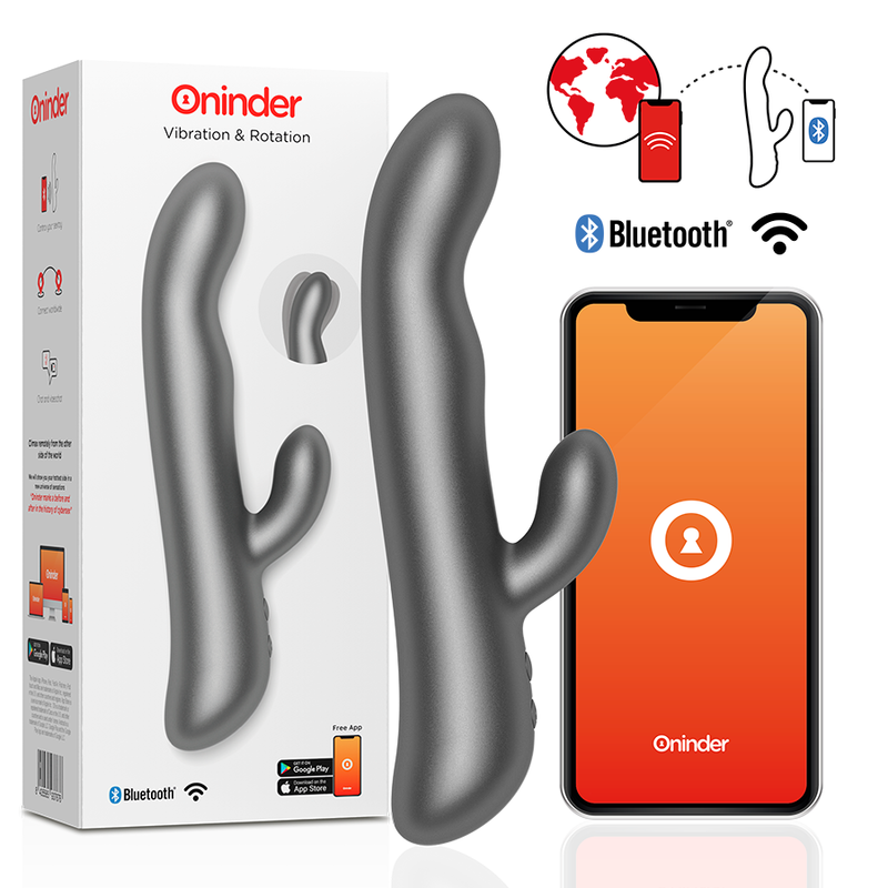 Oninder - Oslo Vibración & Rotación Negro - App Gratuita