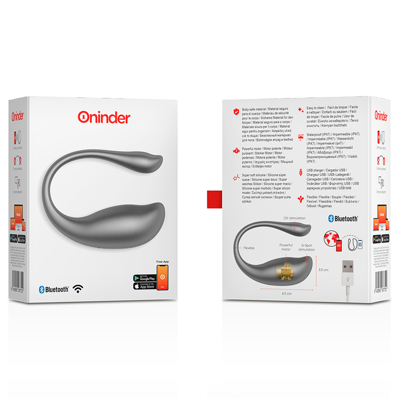 Oninder - Nairobi Huevo Vibrador Negro - App Gratuita