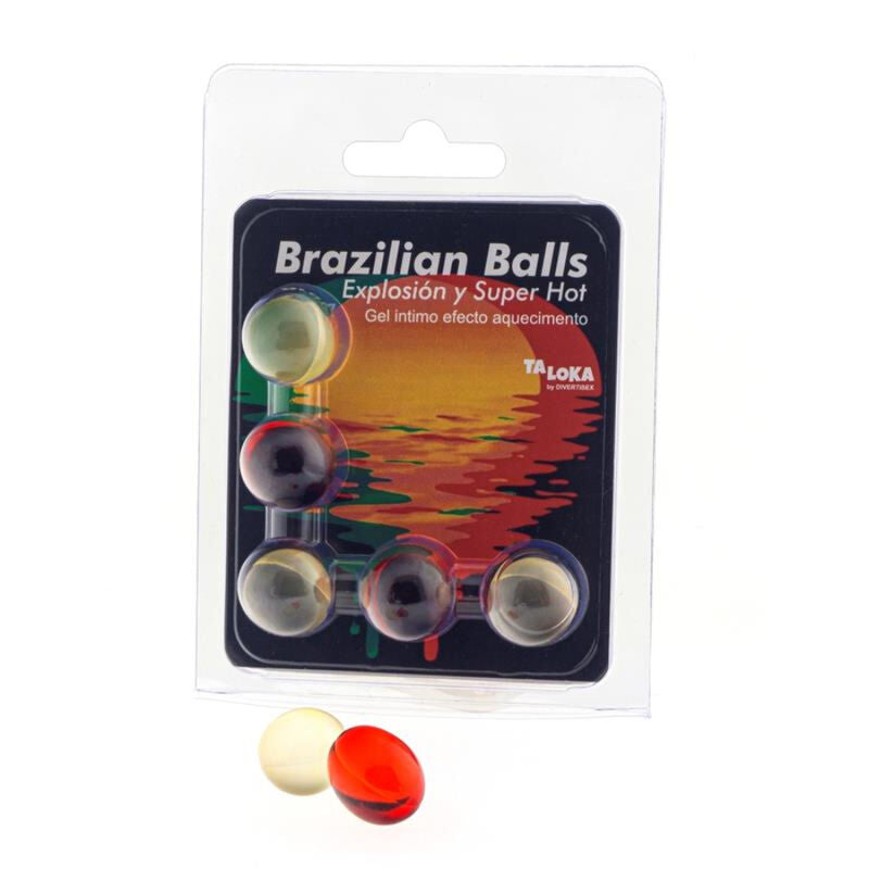 5 Brazilian Balls Explosion De Aromas Gel Excitante Efecto Supercalentamiento