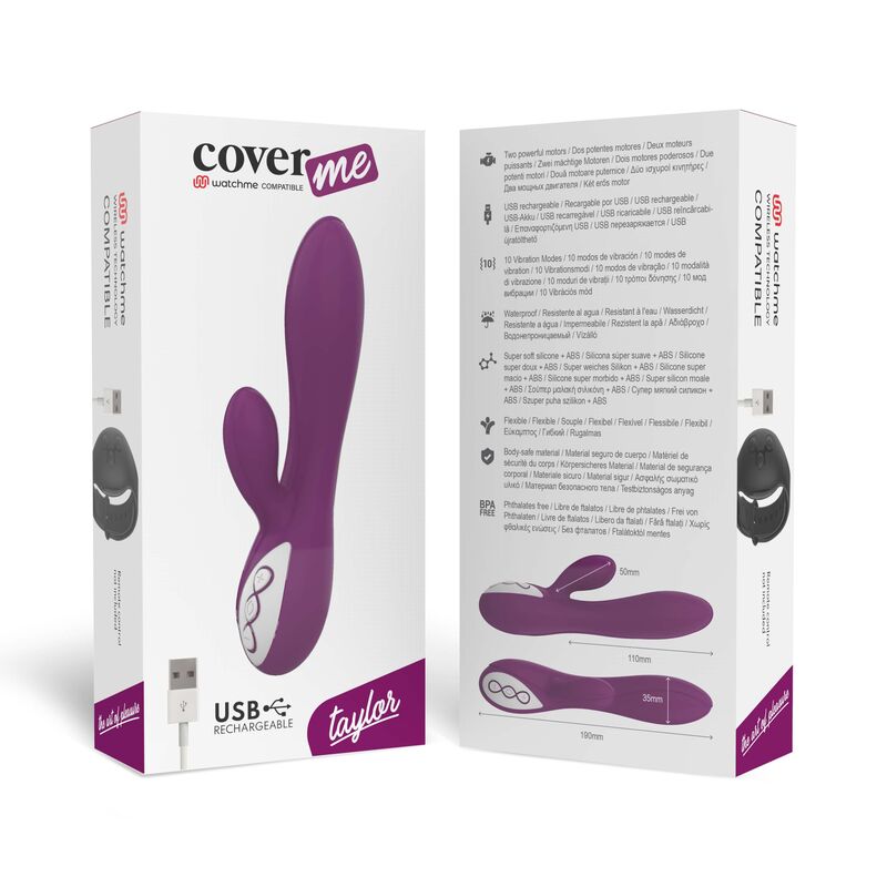 Coverme - Taylor Vibrador + Mando Control Remoto Watchme