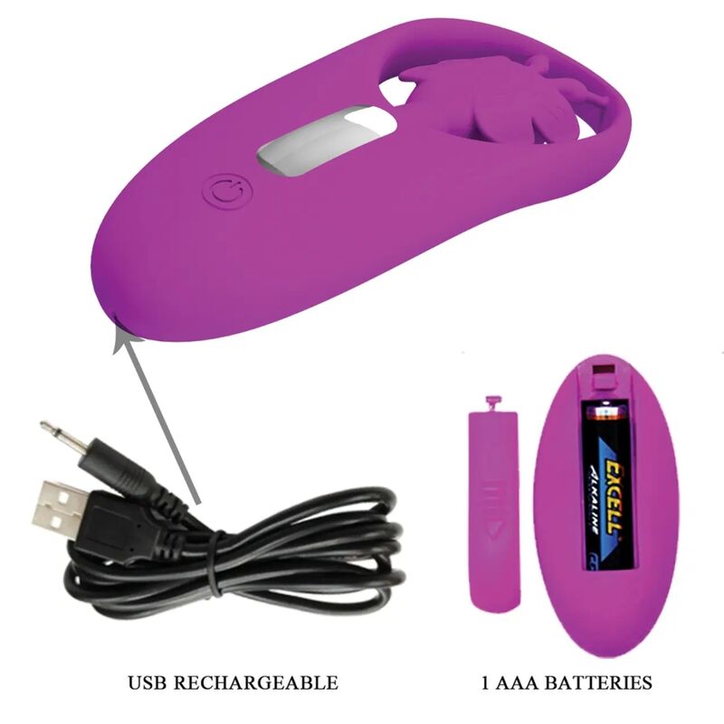 Pretty Love - Dancing Butterfly Estimulador Para Braguita Con Control Remoto Lila