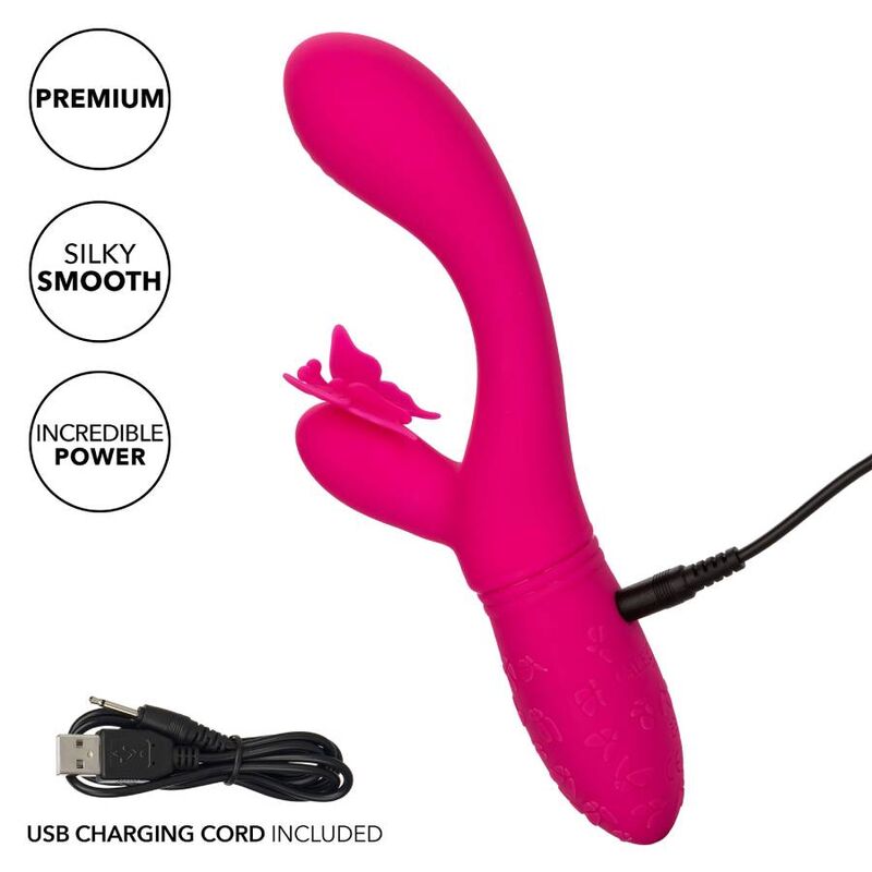 Vibrador California Exotics Butterfly Kiss Flutter Rosa