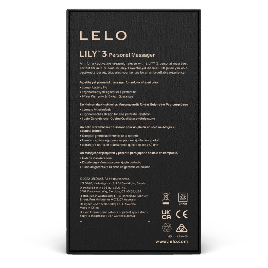 Lelo - Lily 3 Masajeador Personal - Lila