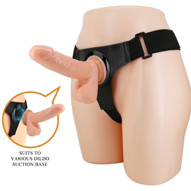 Pretty Love - Harness Briefs Arnés Universal Con Dildo Tom 20 Cm Natural