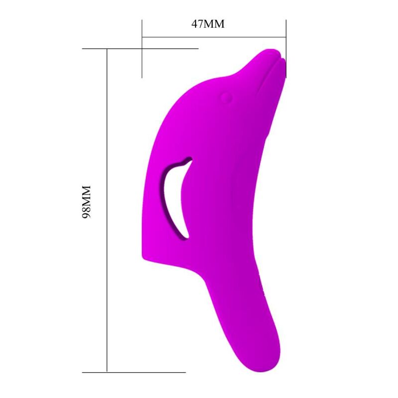 Pretty Love - Delphini Poderoso Estimulador De Dedo Morado