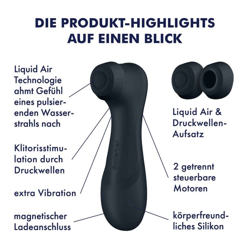 Satisfyer - Pro 2 Generación 3 Liquid Air Technology Negro
