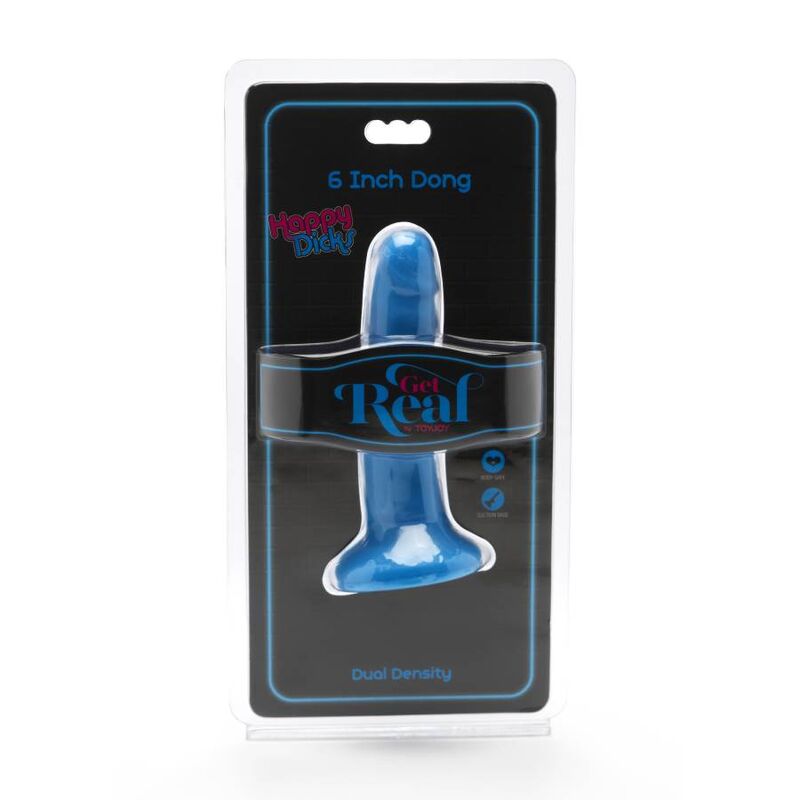 Get Real - Happy Dicks Dong 12 Cm Azul