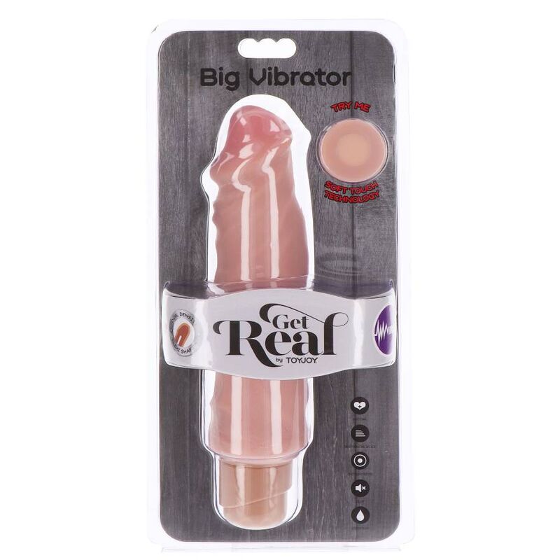 Get Real - Dual Density Big Vibrador 20,5 Cm Natural