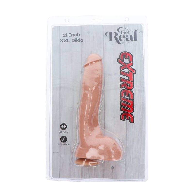 Get Real - Extreme Xxl Dildo 28 Cm Natural