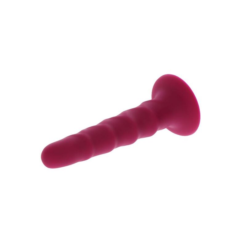 Get Real - Ribbed Dong 12 Cm Rojo