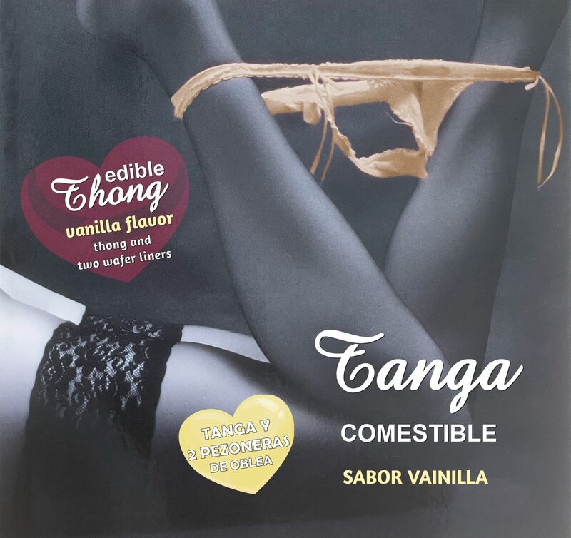 Hotflowers - Tanga+ 2 Pezones Oblea Vainilla Mujer /Es/Pt/En/Fr/It/