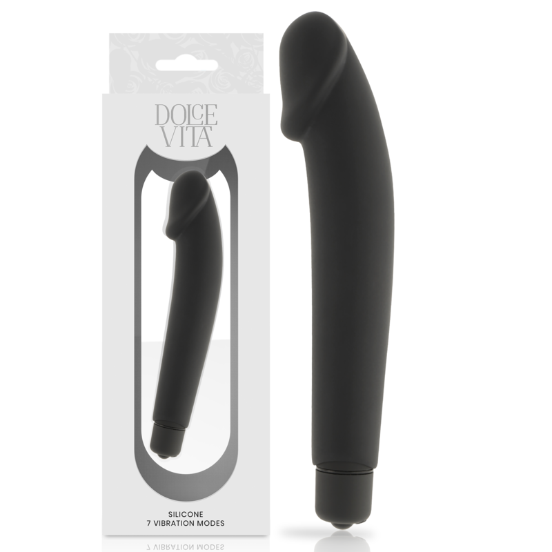 Dolce Vita - Realistic Vibrador Silicona Negro
