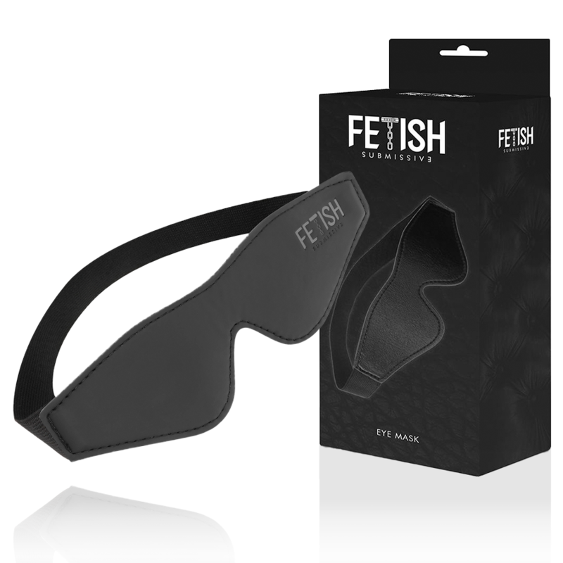 Fetish Submissive - Antifaz Cuero Vegano Con Forro De Neopreno