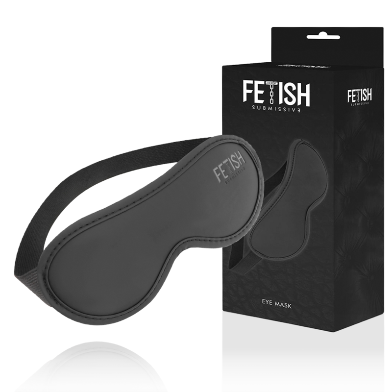Fetish Submissive - Antifaz Cuero Vegano Ii Con Forro De Neopreno