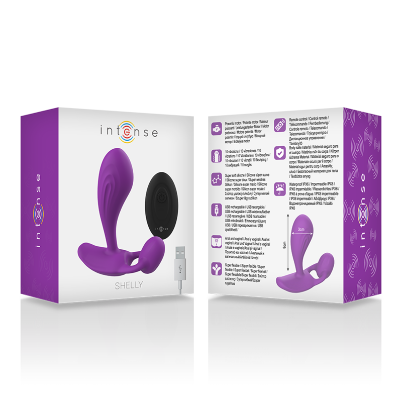 Intense - Shelly Plug Anal Control Remoto Morado