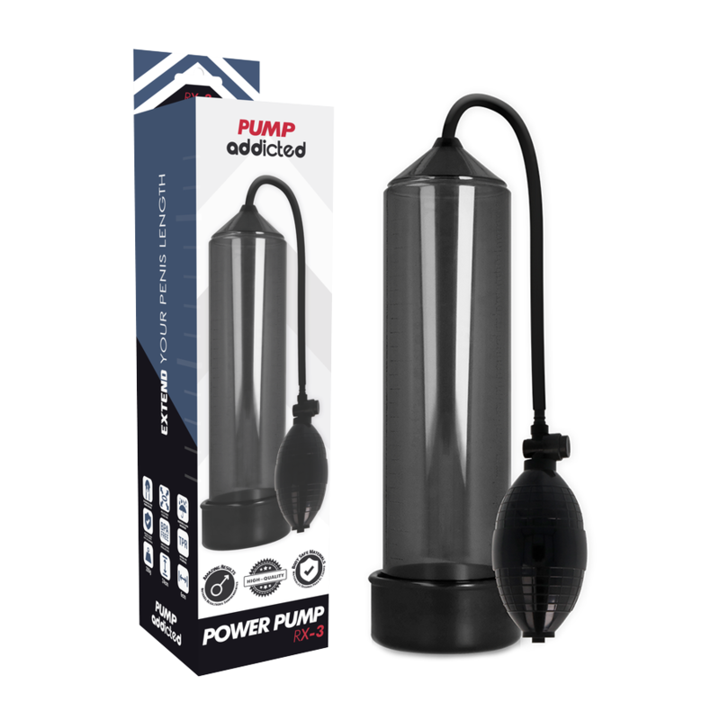 Pump Addicted - Rx3 Bomba Erección Negro
