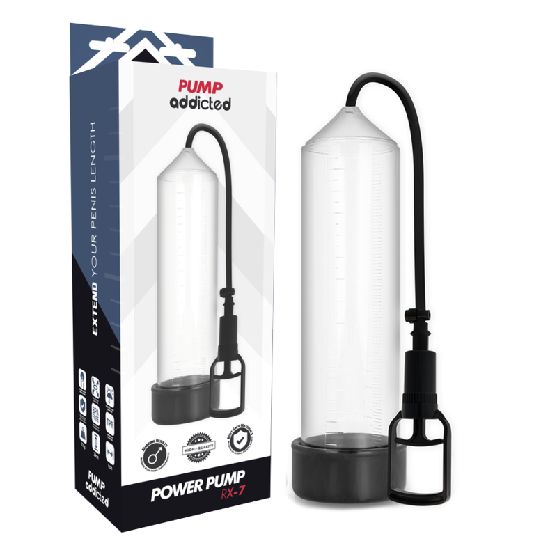 Pump Addicted - Bomba Erección Rx7 Transparente