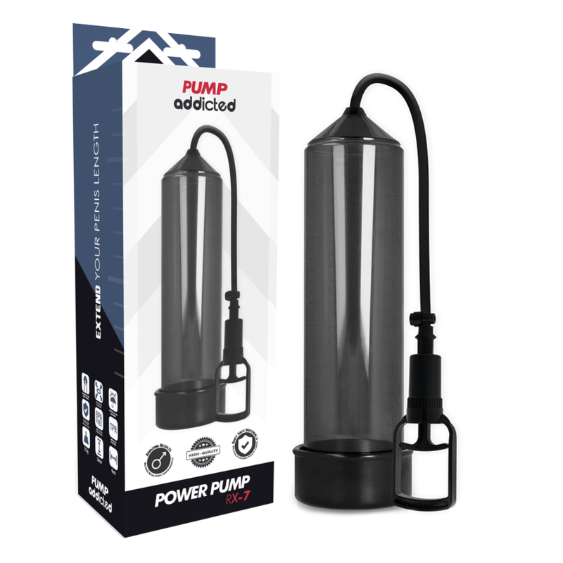 Pump Addicted - Bomba Erección Rx7 Negro