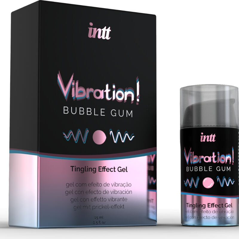 Intt - Potente Estimulante Íntimo Gel Vibrador Liquido Chicle 15ml
