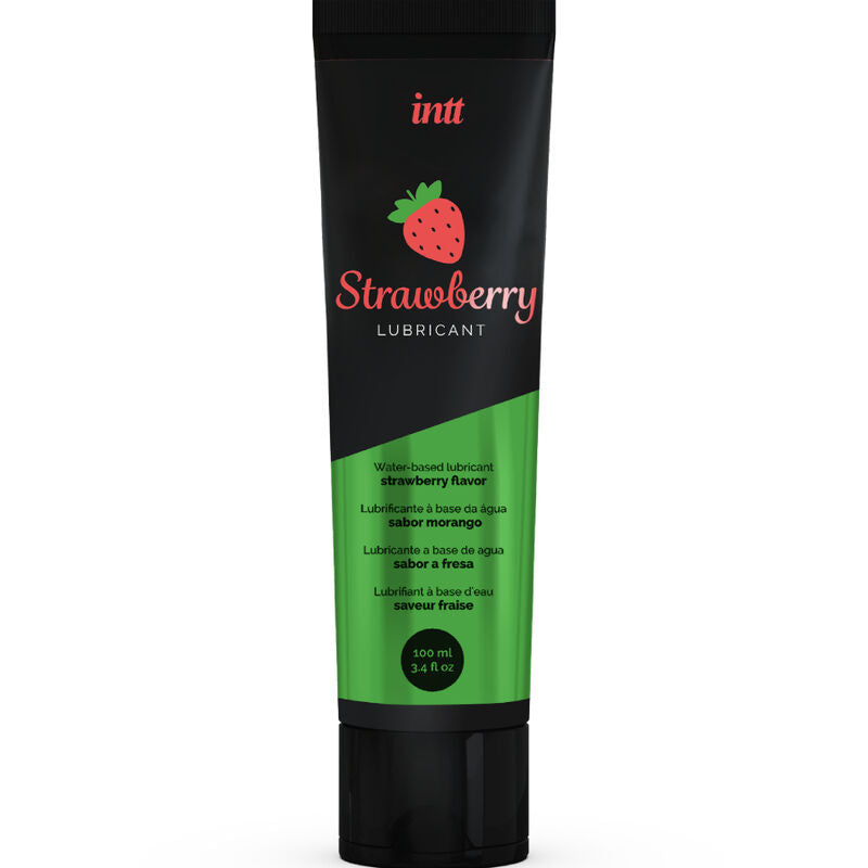 Intt Lubricants - Lubricante Íntimo Base De Agua Sabor A Fresa
