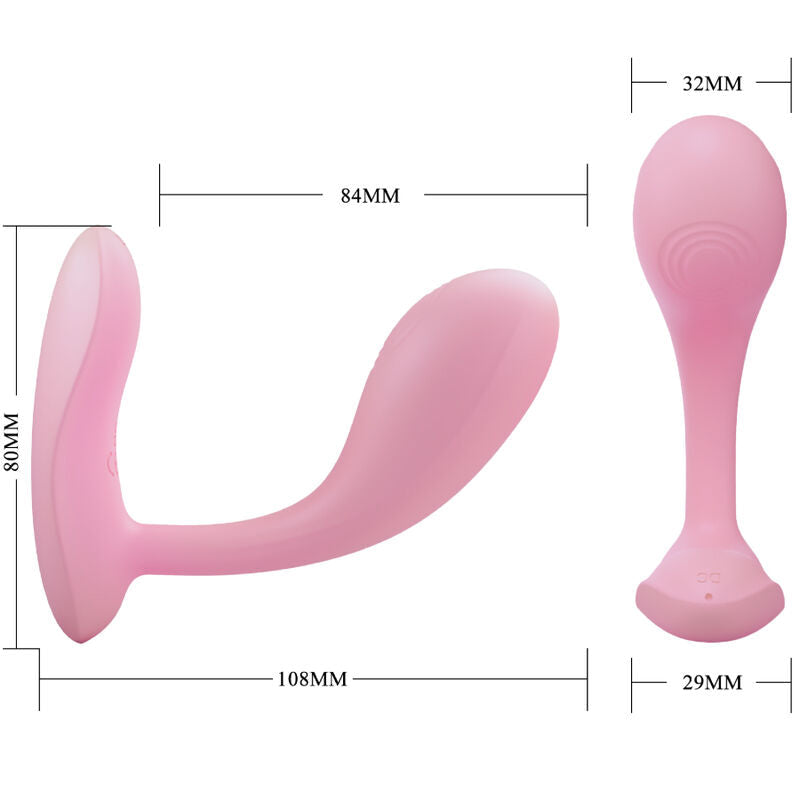 Plug Pretty Love Baird G-Spot 12 Vibraciones Recargable Rosa App