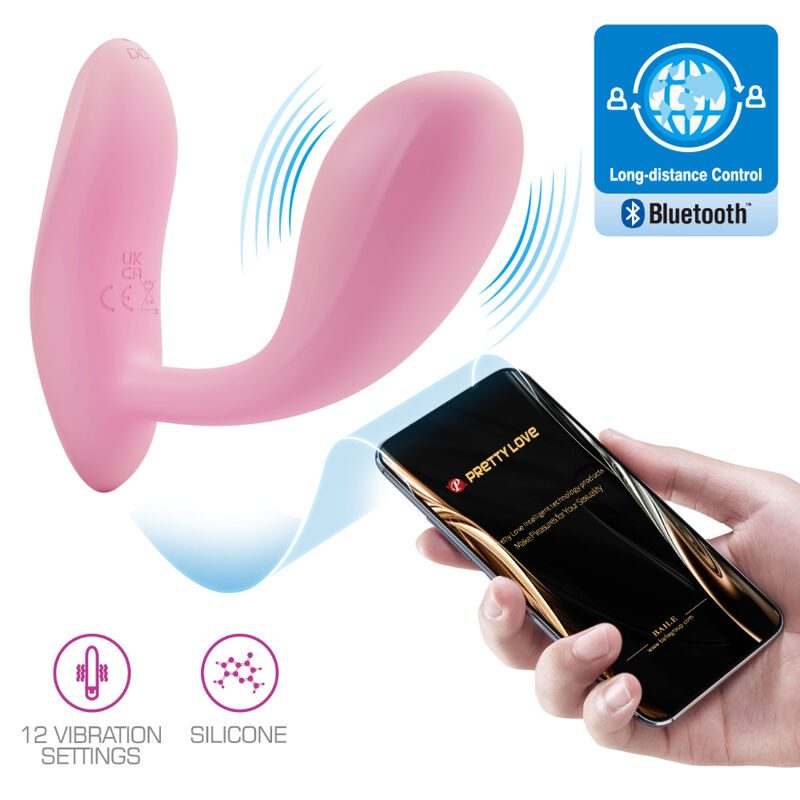 Plug Pretty Love Baird G-Spot 12 Vibraciones Recargable Rosa App